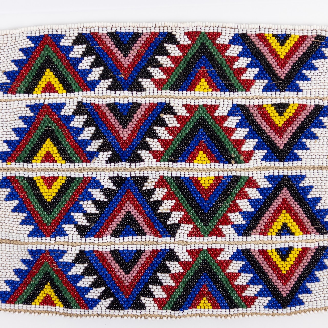 Native American Beaded Wristband Duo