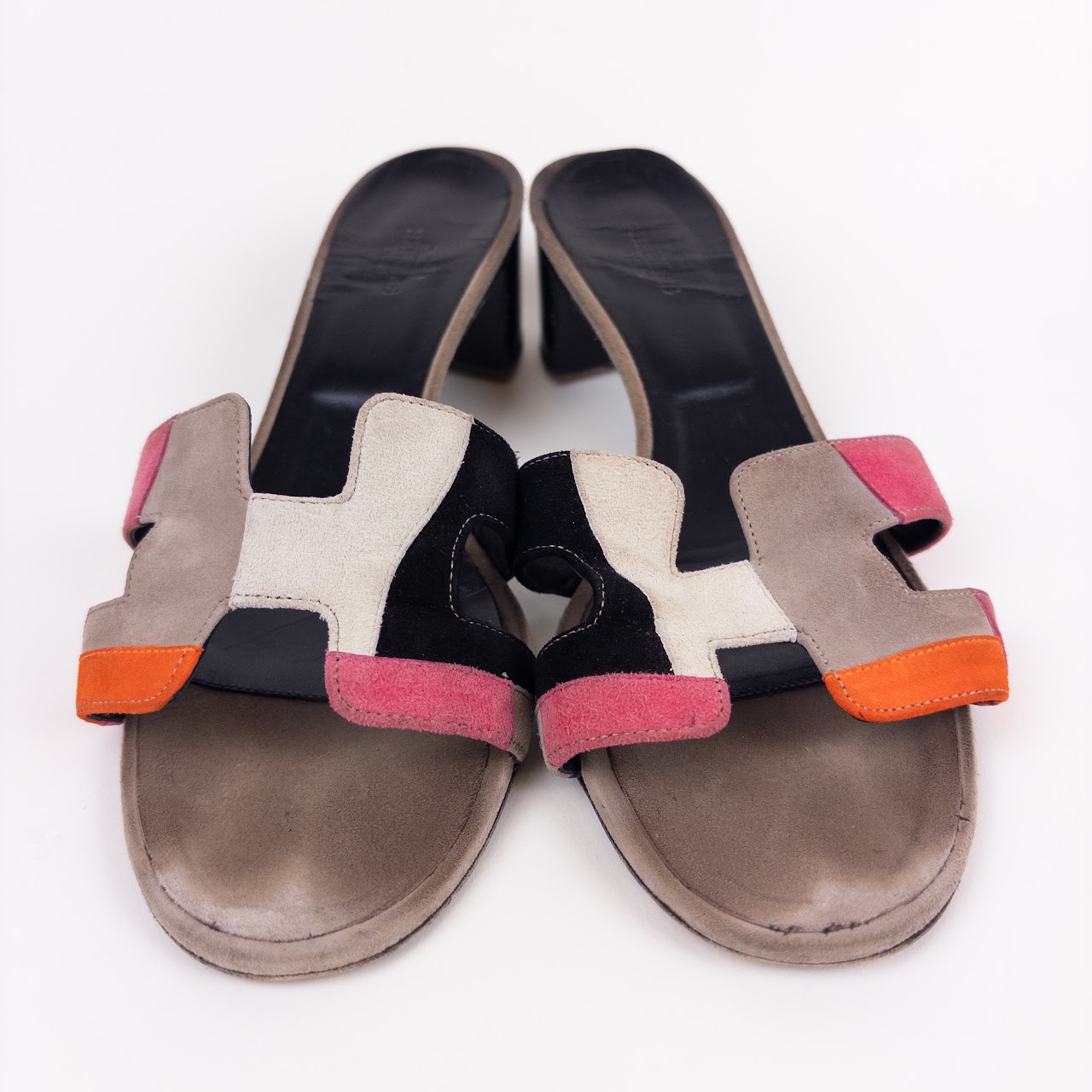 Hermes Oran Patchwork Sandals