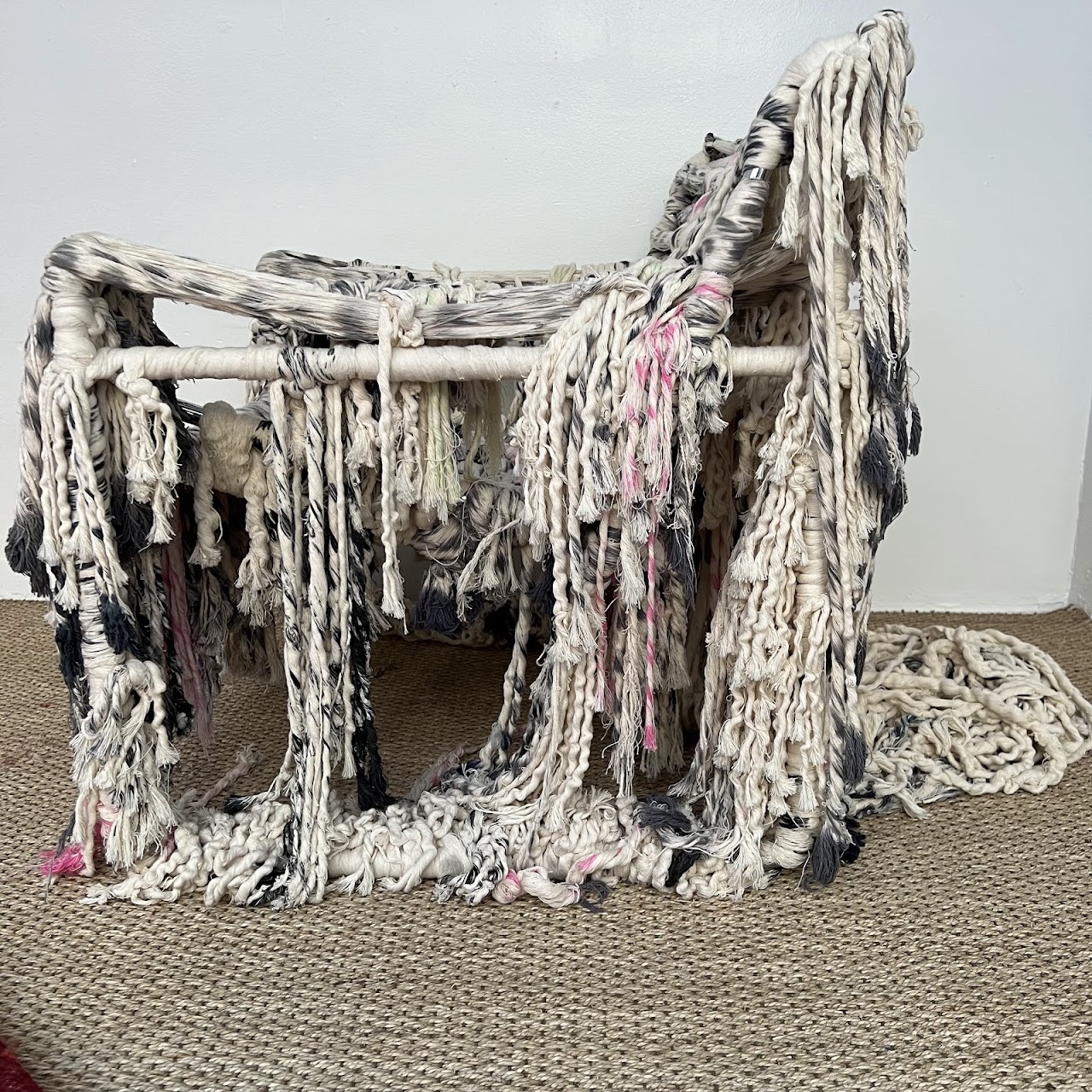 Lucy Dodd 'Lady Long Gone' Textile Art Chair