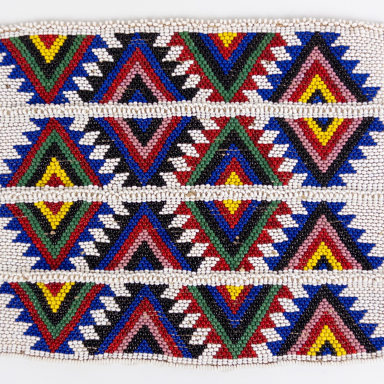 Native American Beaded Wristband Duo