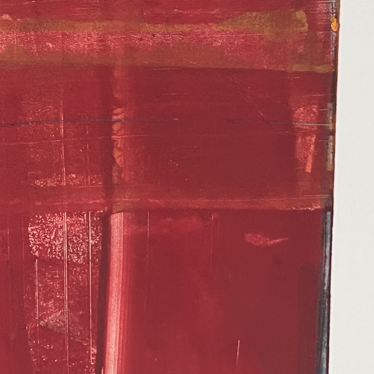 Anne Raymond 'Red Sea Series IV' Signed Contemporary Abstract Monotype