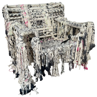 Lucy Dodd 'Lady Long Gone' Textile Art Chair