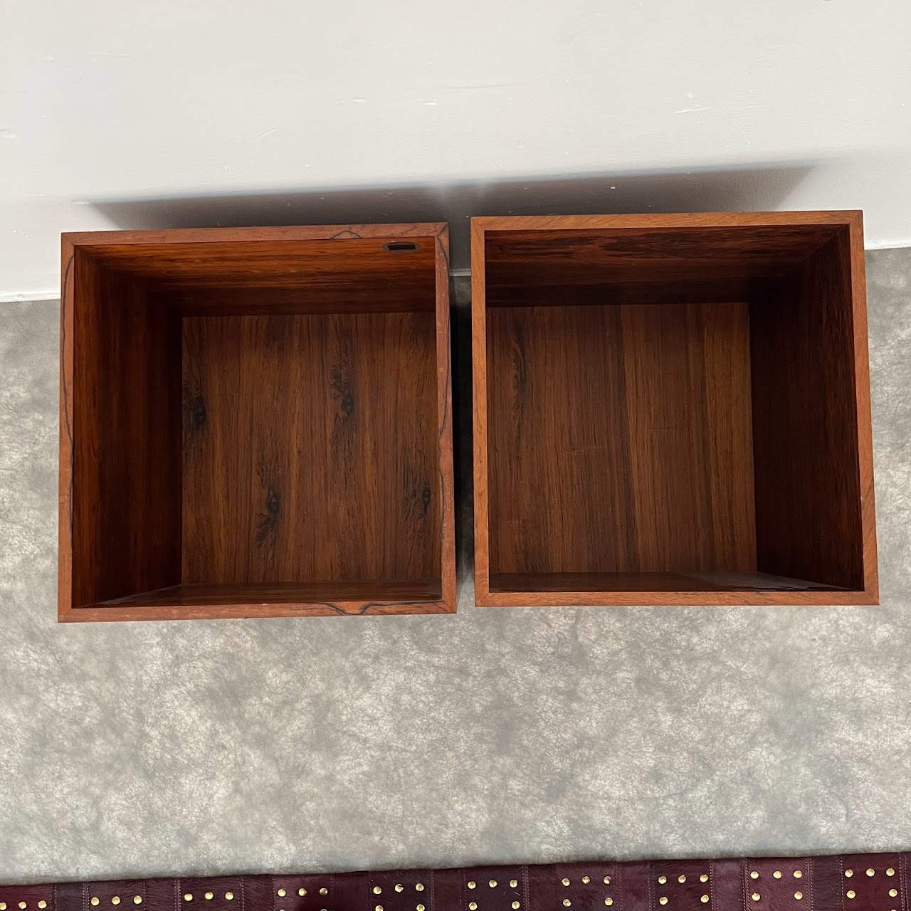 Hovmand Olsen Rosewood Danish Modern Cube Pair