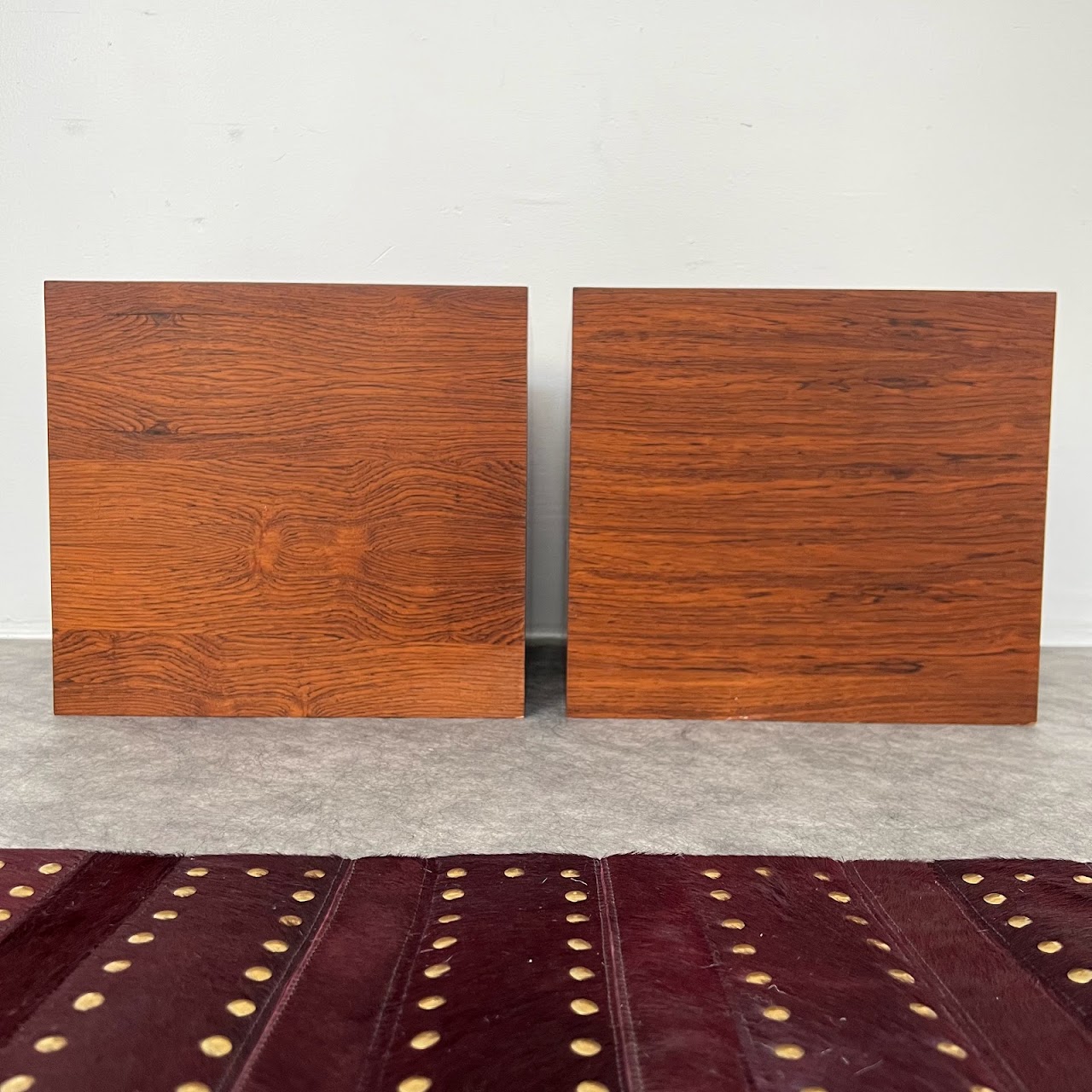 Hovmand Olsen Rosewood Danish Modern Cube Pair