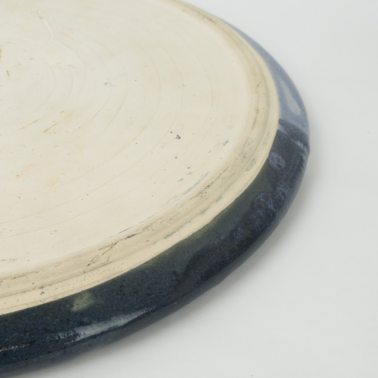 Ceramic Dish With Abstract Enamel Glaze