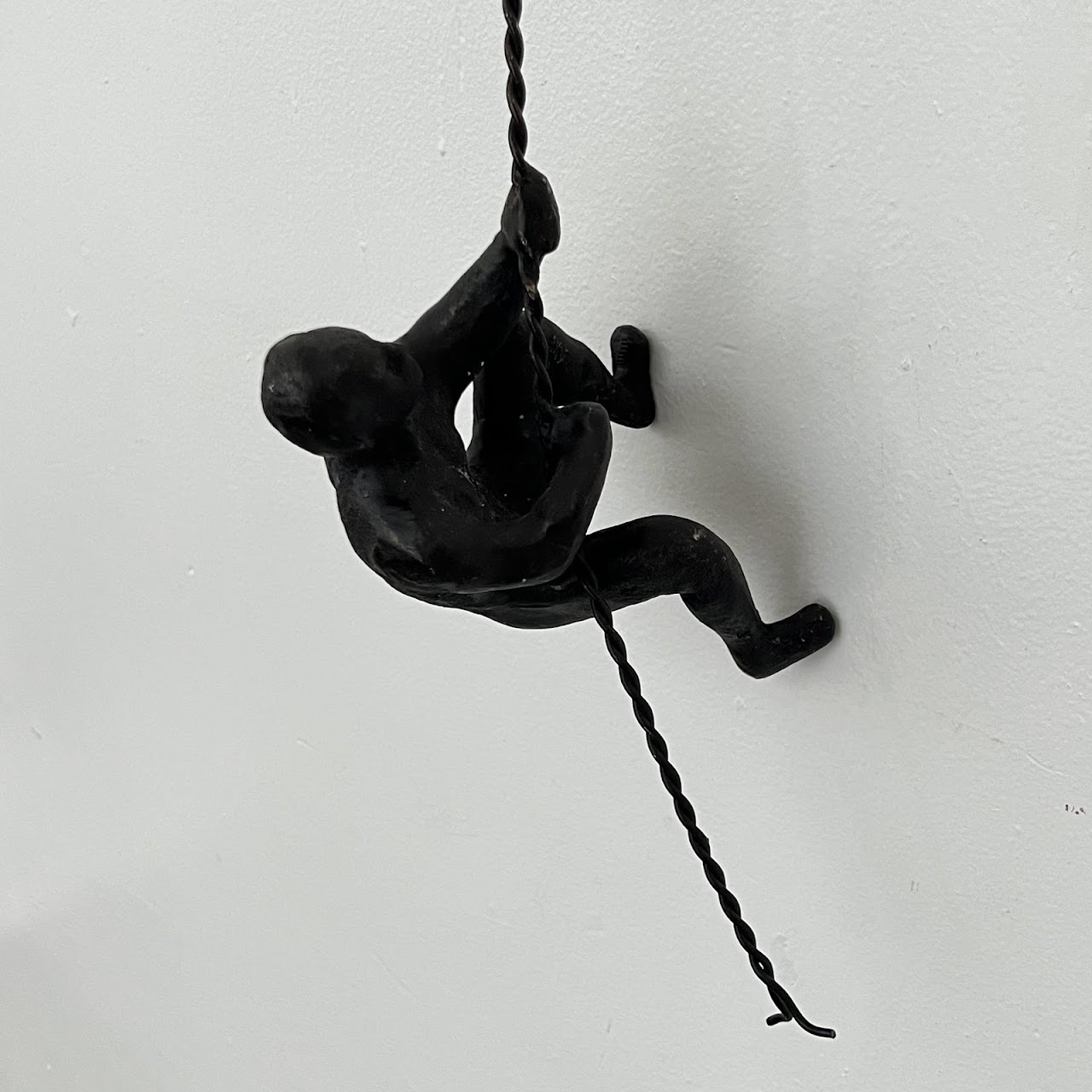 Bronze Climbing Man Wall Mounted Sculpture Trio