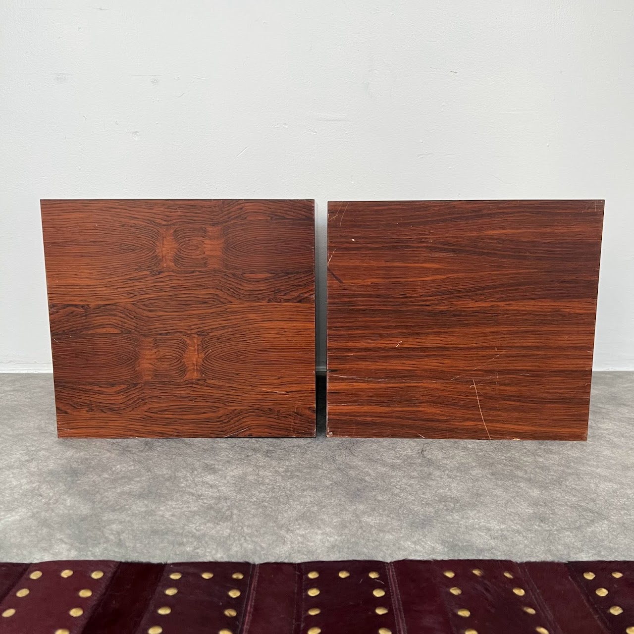 Hovmand Olsen Rosewood Danish Modern Cube Pair