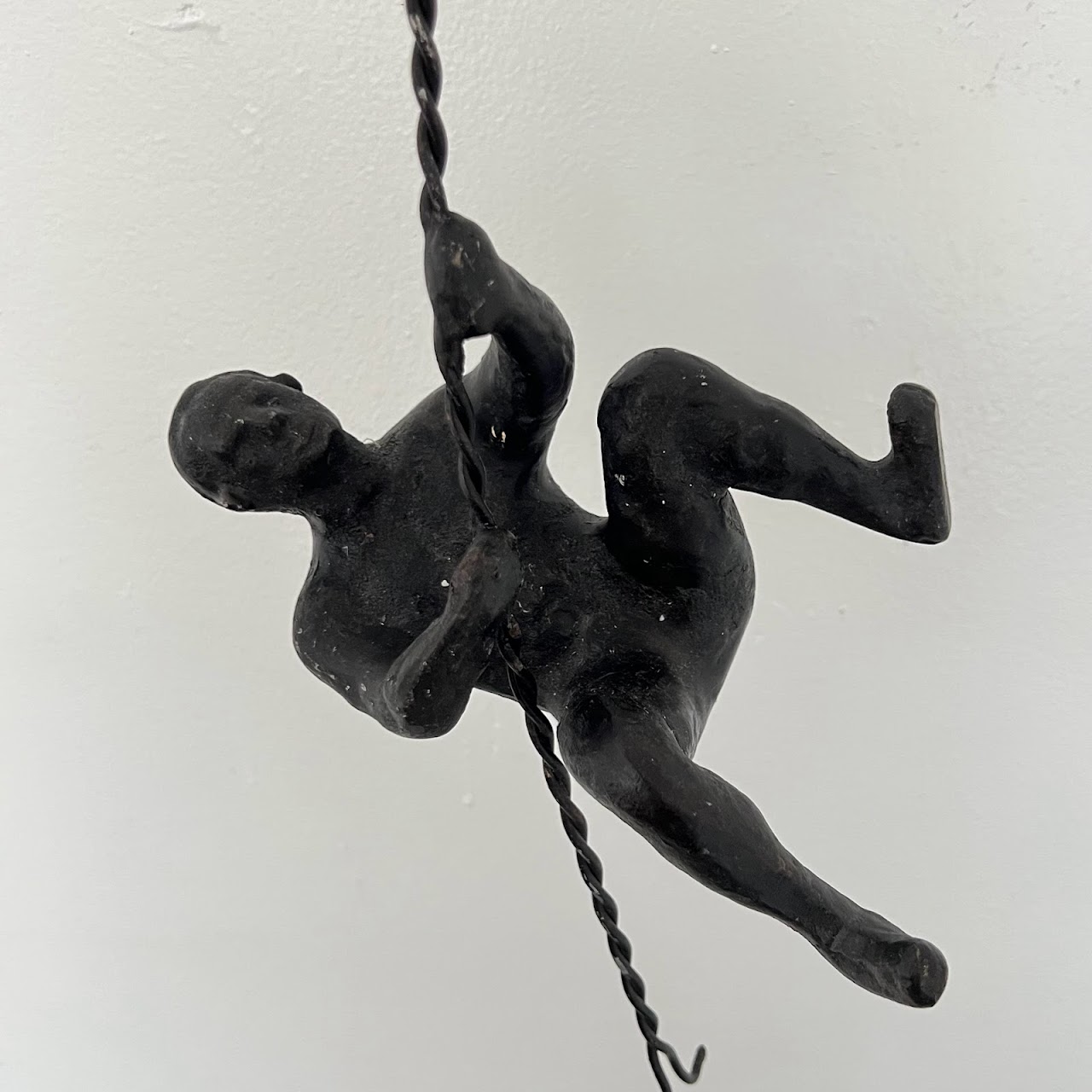 Bronze Climbing Man Wall Mounted Sculpture Trio