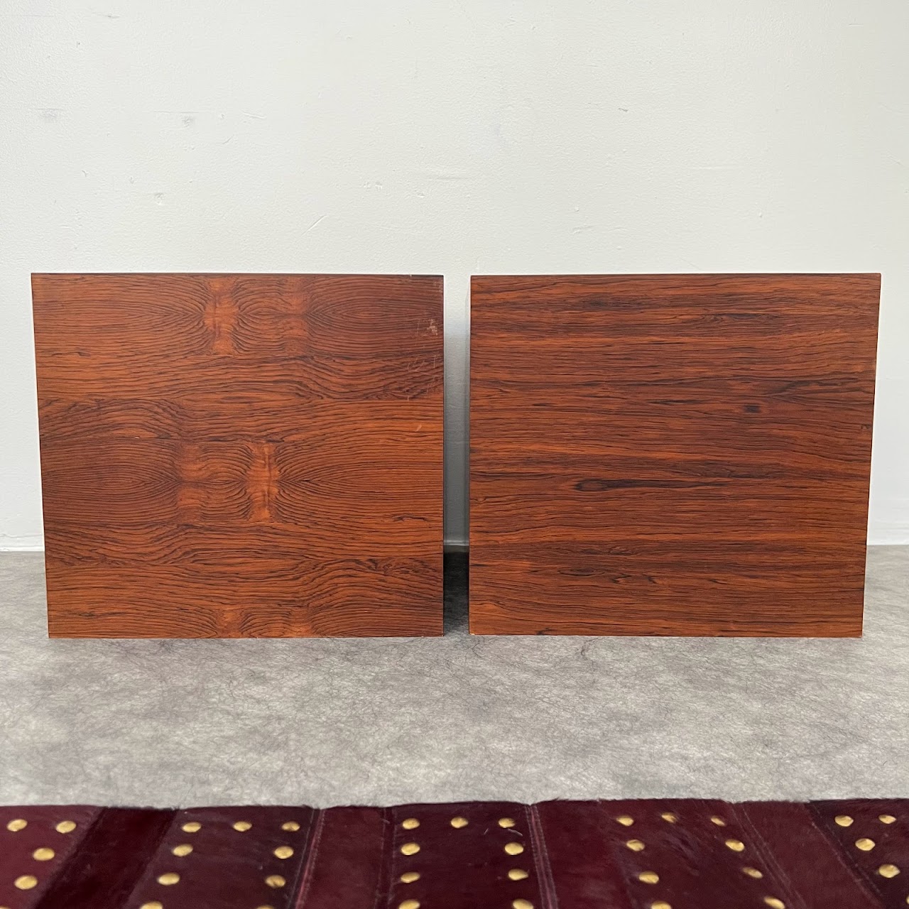 Hovmand Olsen Rosewood Danish Modern Cube Pair