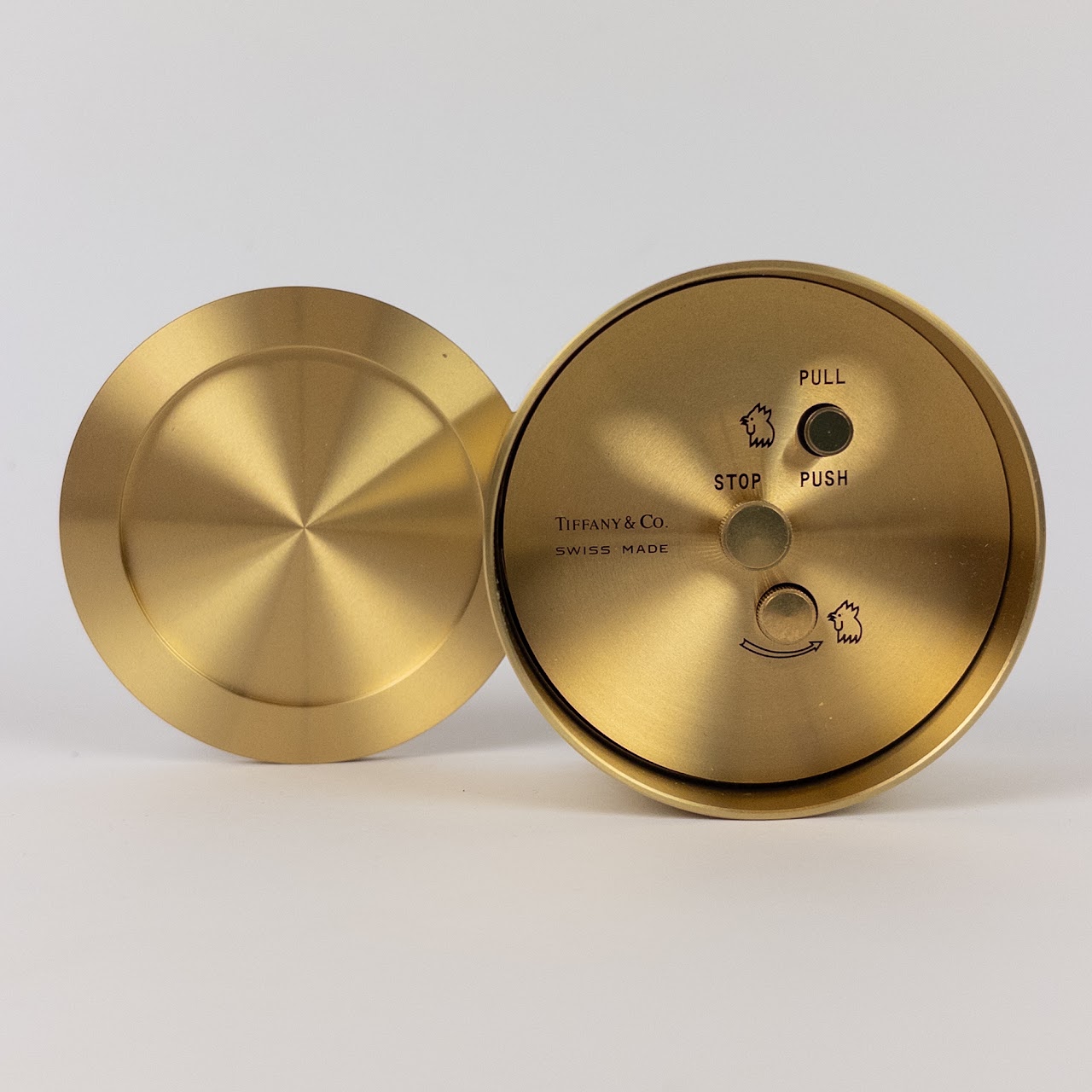 Tiffany & Co. for NYU Round Brass Desk Clock