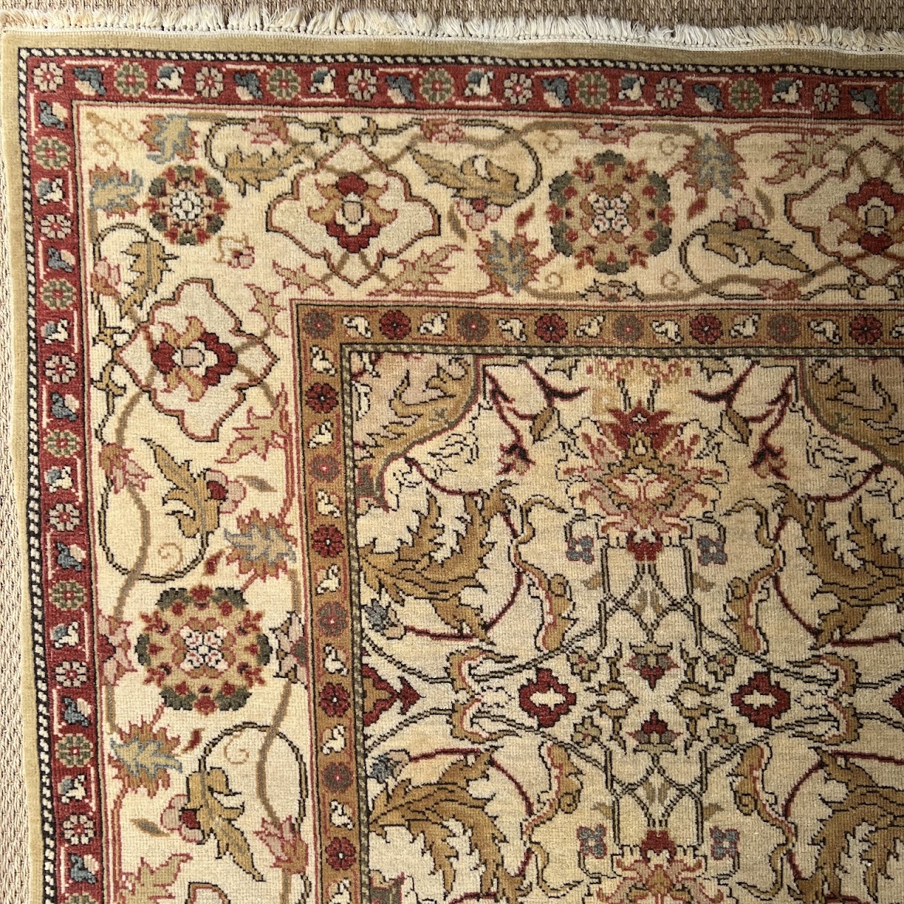 Wool Floral Area Rug