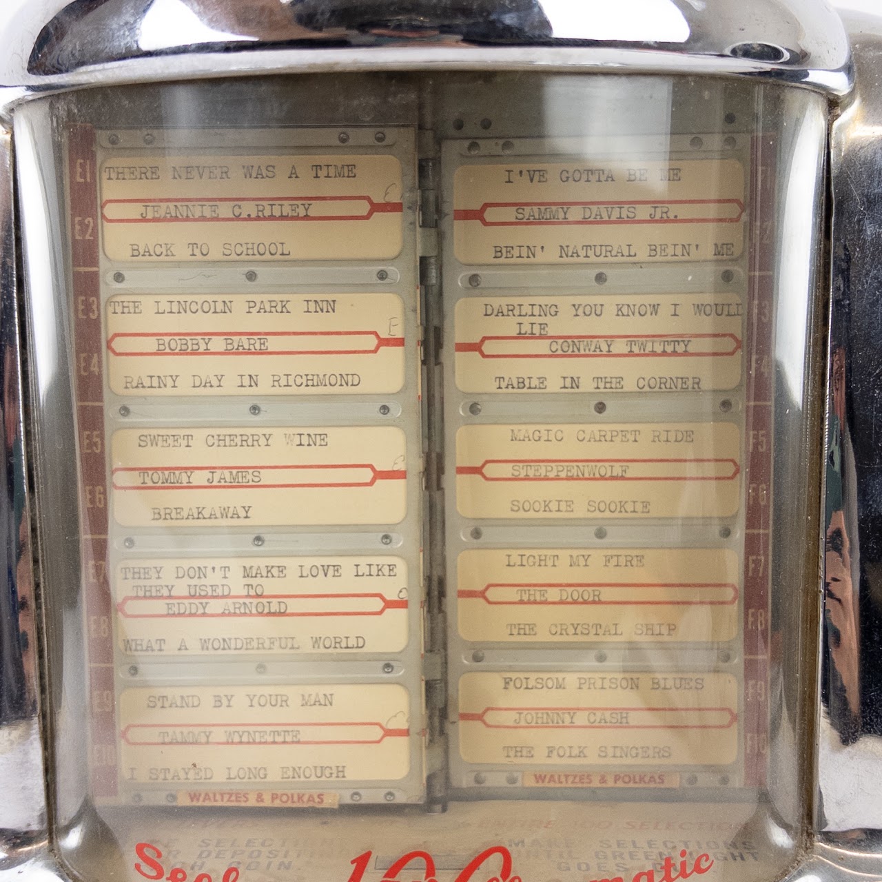 Seeburg 100 Wall-O-Mattic Vintage Jukebox Song Selector