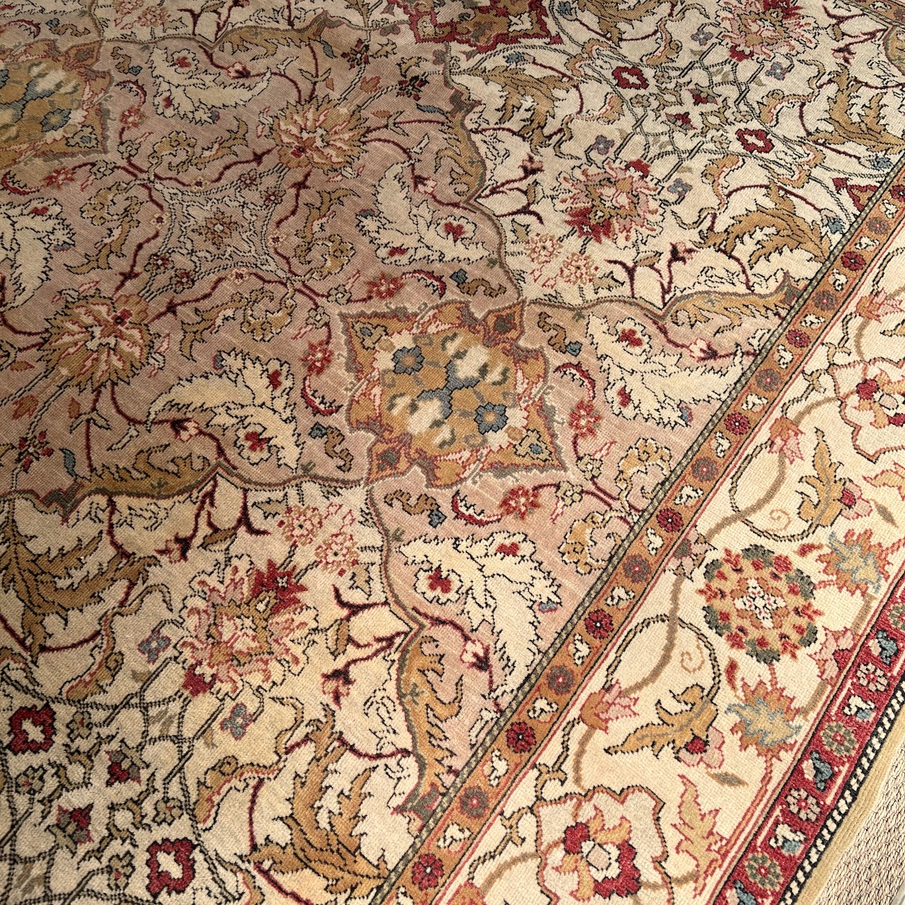 Wool Floral Area Rug