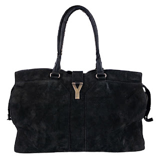 Yves Saint Laurent Black Leather Cabas Chyc Bag