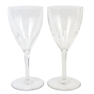 Baccarat Crystal 7" Genova Water Goblet Pair