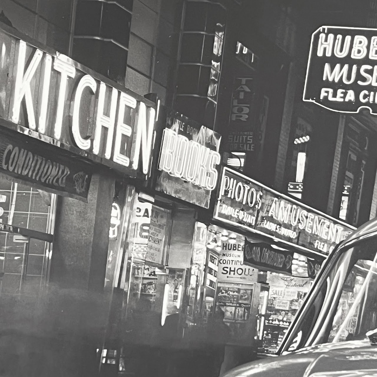 Benn Mitchell '42nd Street at Night Italian Kitchen, 1950' Silver Gelatin Photograph