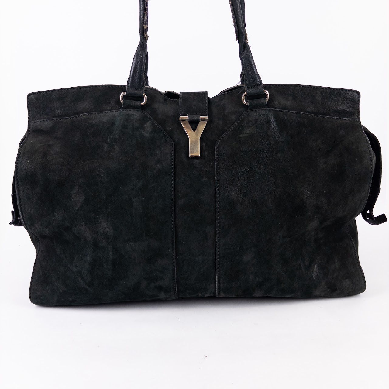 Yves Saint Laurent Black Leather Cabas Chyc Bag