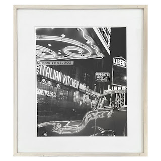 Benn Mitchell '42nd Street at Night Italian Kitchen, 1950' Silver Gelatin Photograph