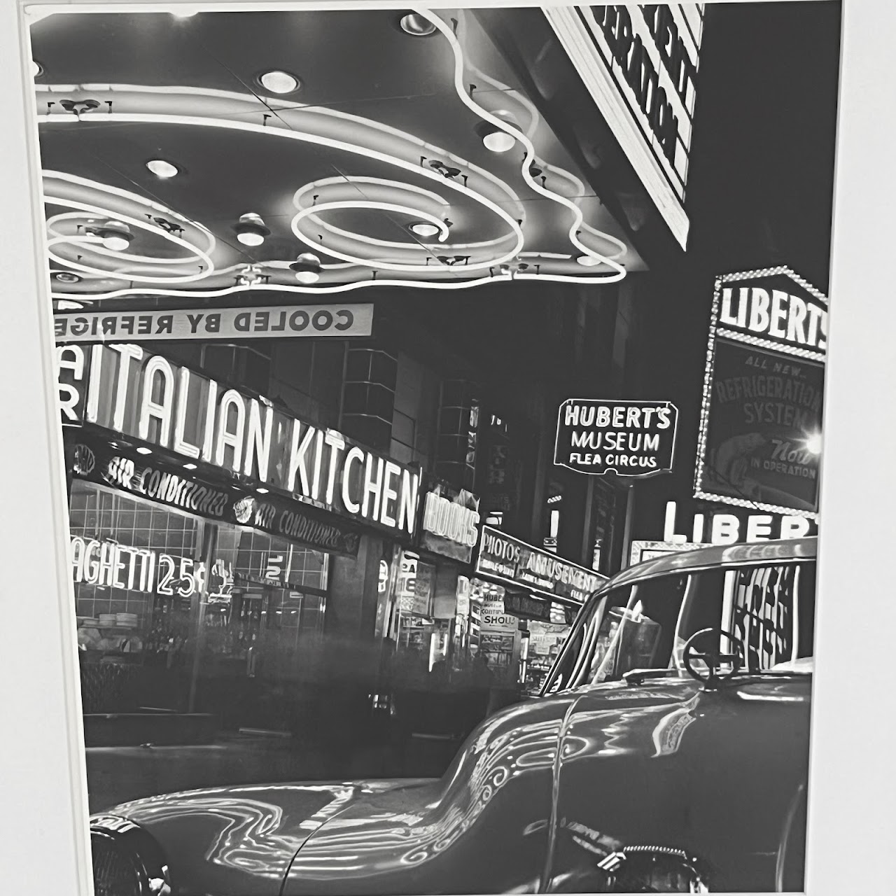 Benn Mitchell '42nd Street at Night Italian Kitchen, 1950' Silver Gelatin Photograph