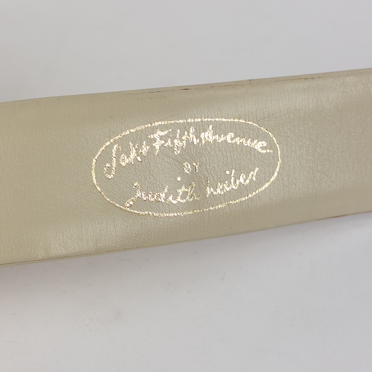 Judith Lieber for Saks Fifth Avenue Vintage Lion's Head Buckle Belt