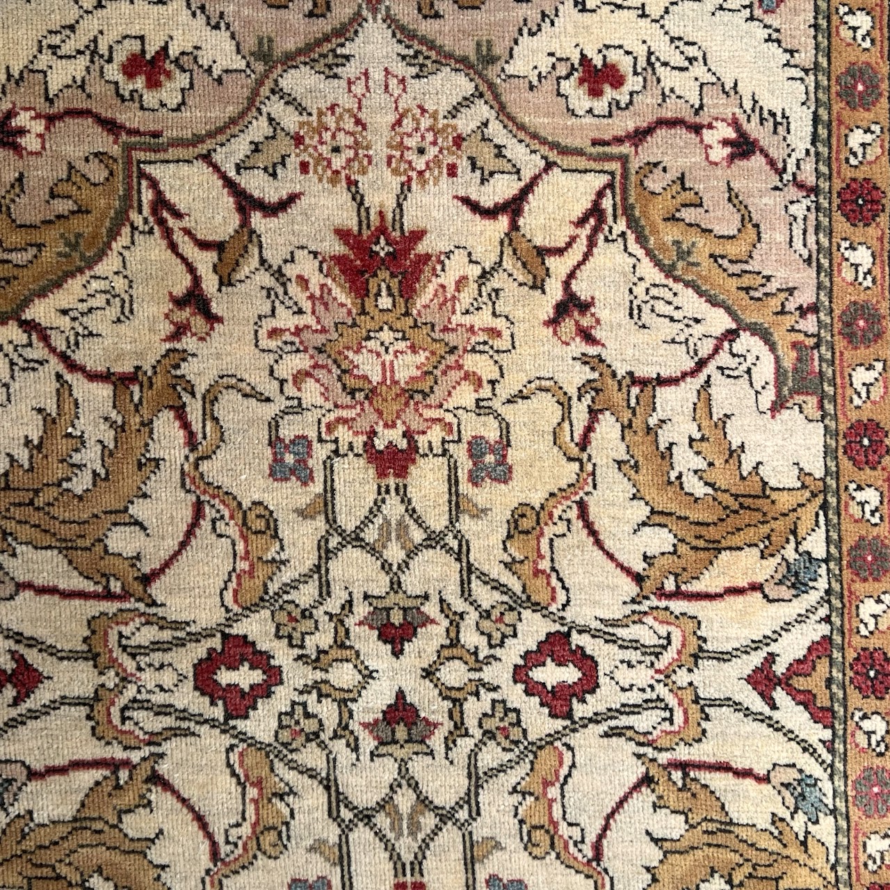 Wool Floral Area Rug