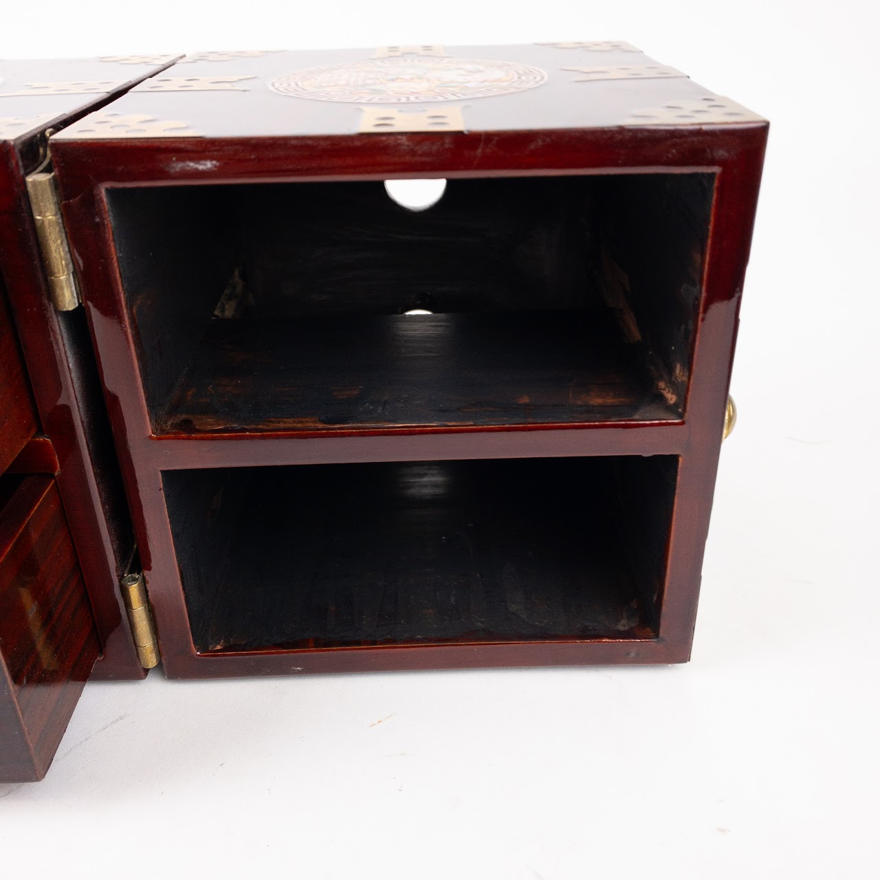 Mahogany Vintage Four Drawer Jewelry Box