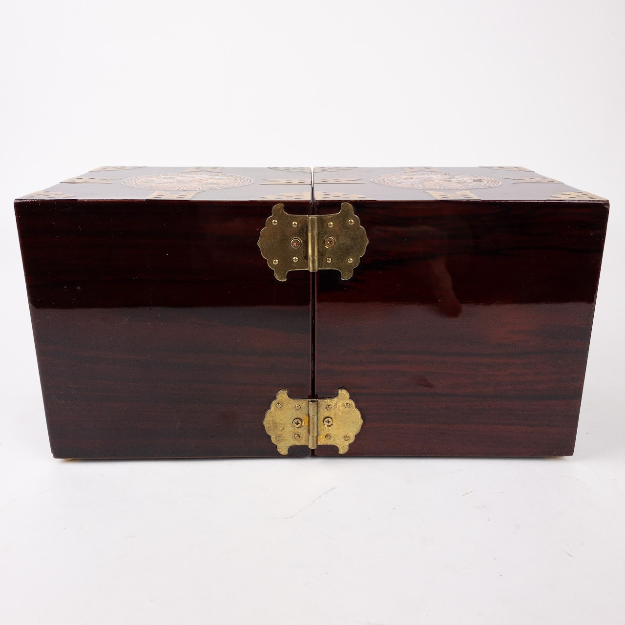 Mahogany Vintage Four Drawer Jewelry Box