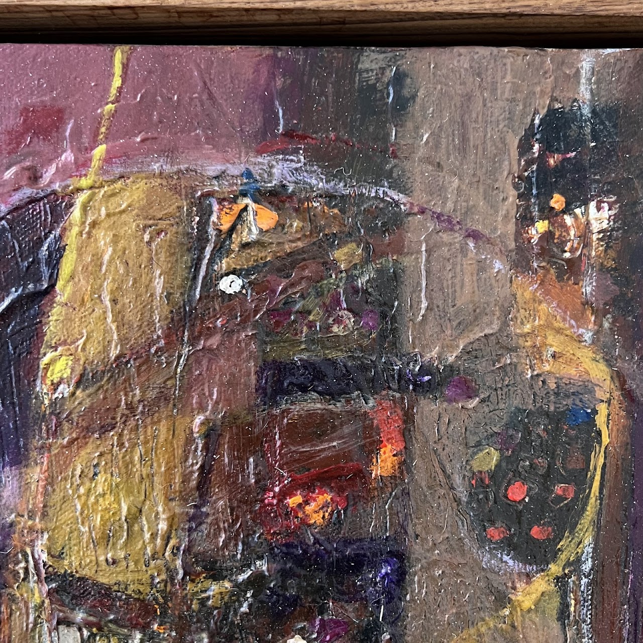 Amaru Chiza Signed Contemporary Ecuadorian Oil Painting, 1997