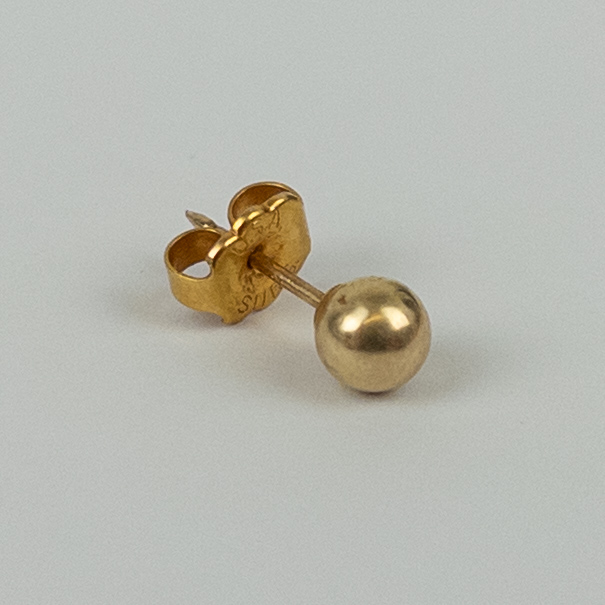 14K Gold Ball Stud Earrings