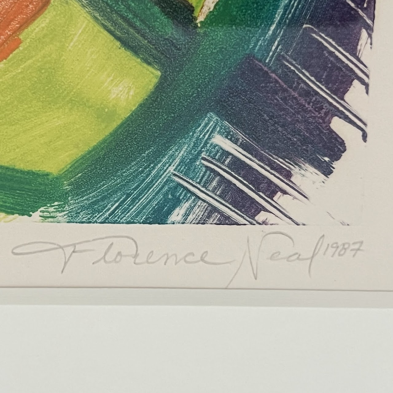 Florence Neal 'Fossil Fuels' Signed Monotype #1