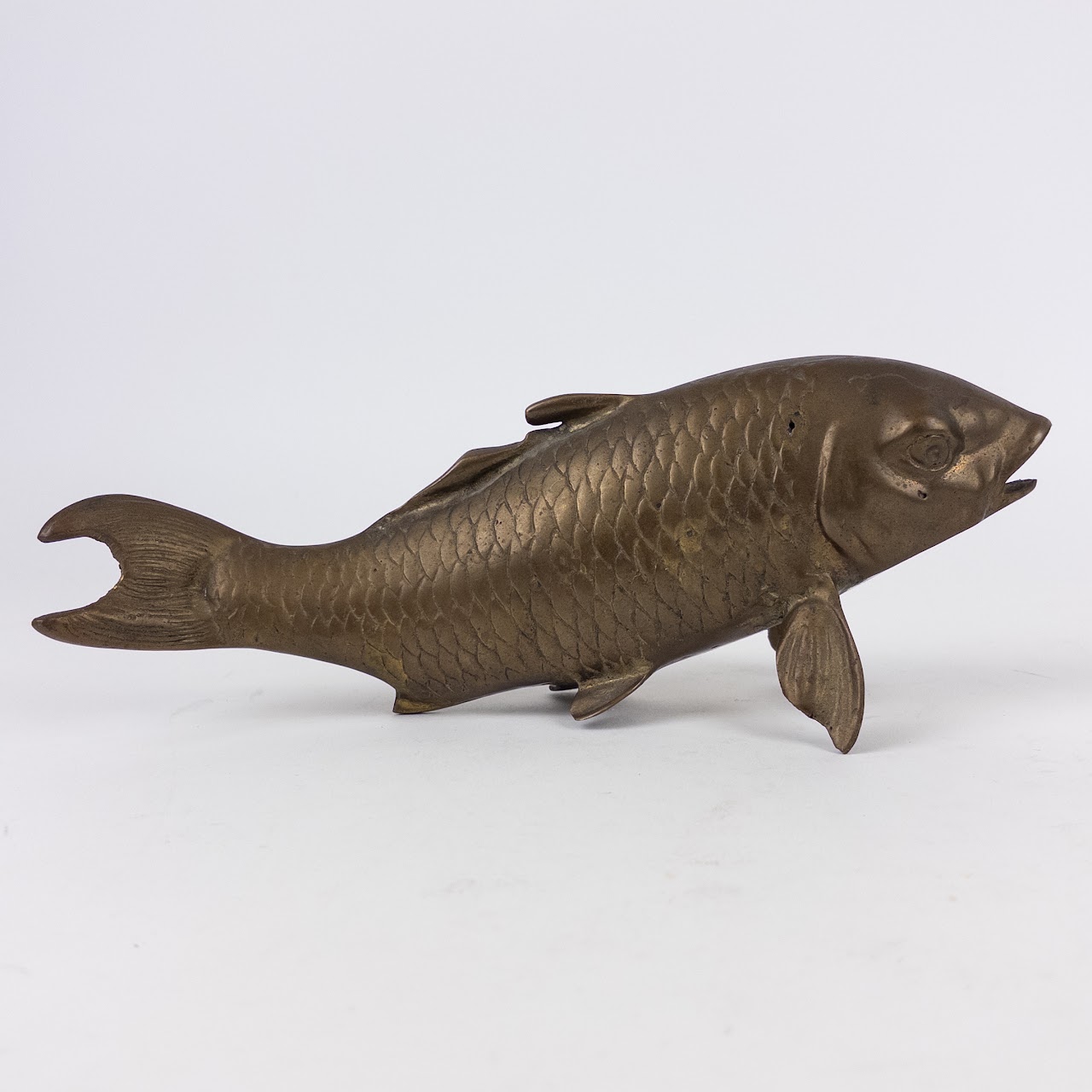 Brass Koi Fish 10" Figurine