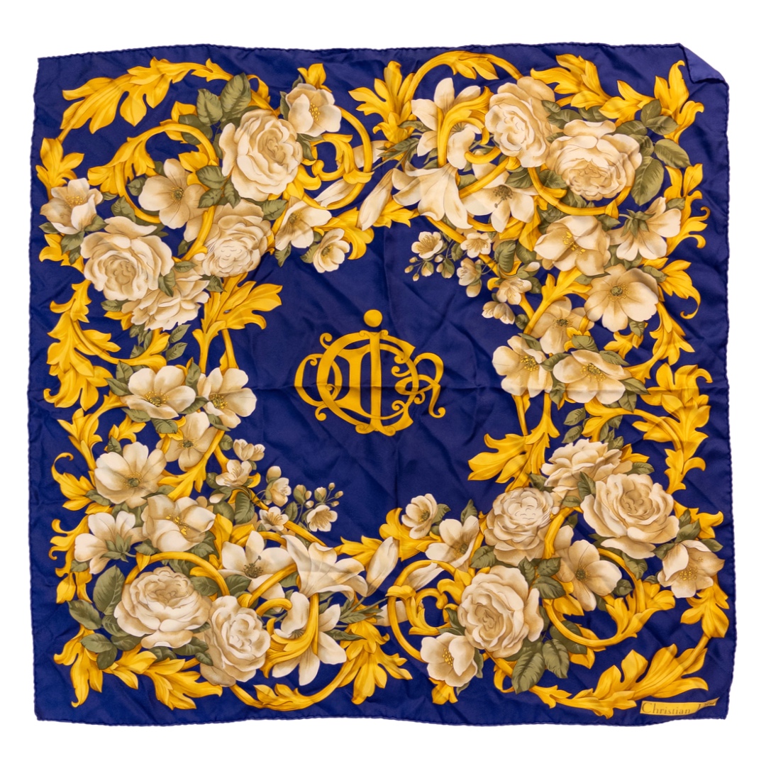 Christian Dior Floral Baroque Scarf