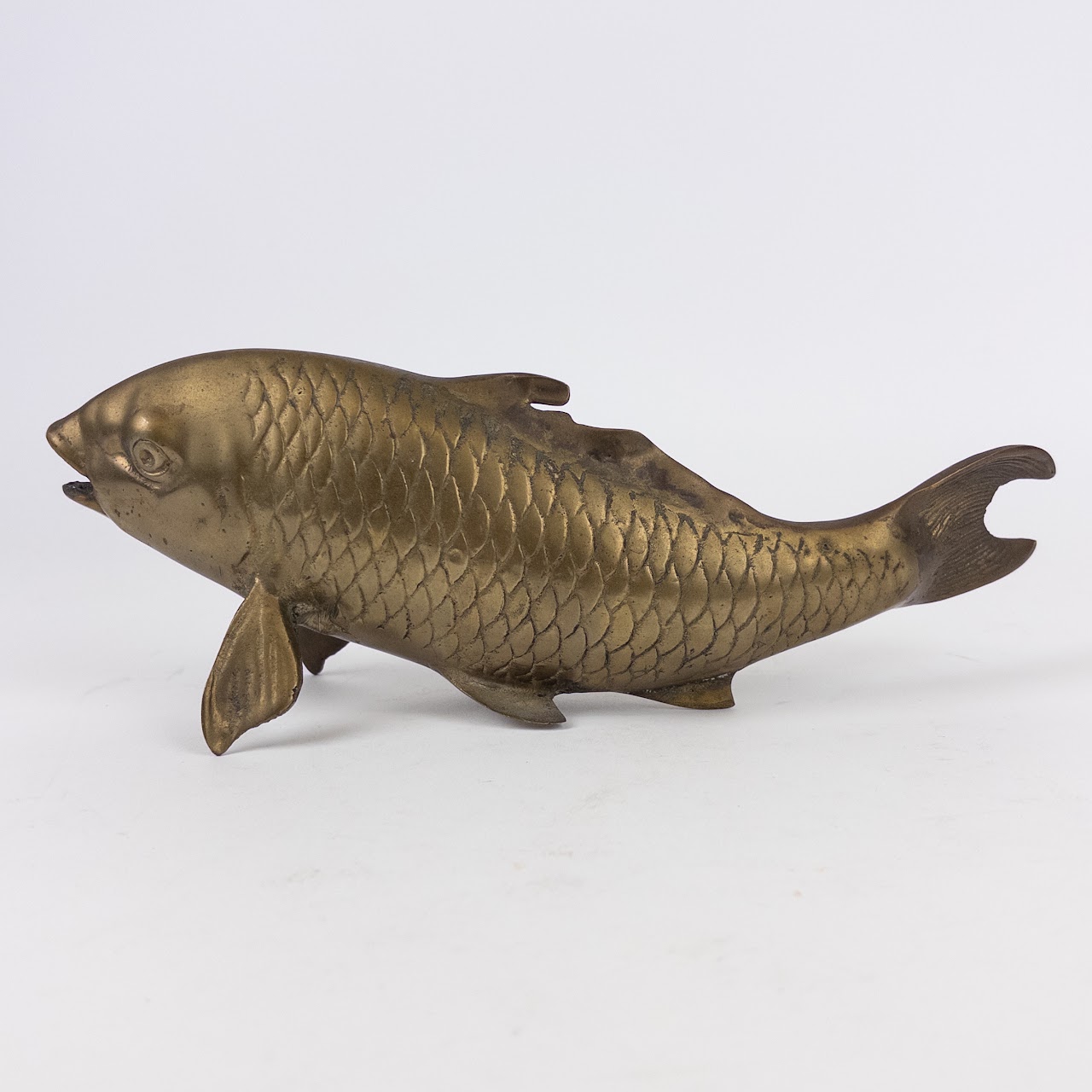 Brass Koi Fish 10" Figurine