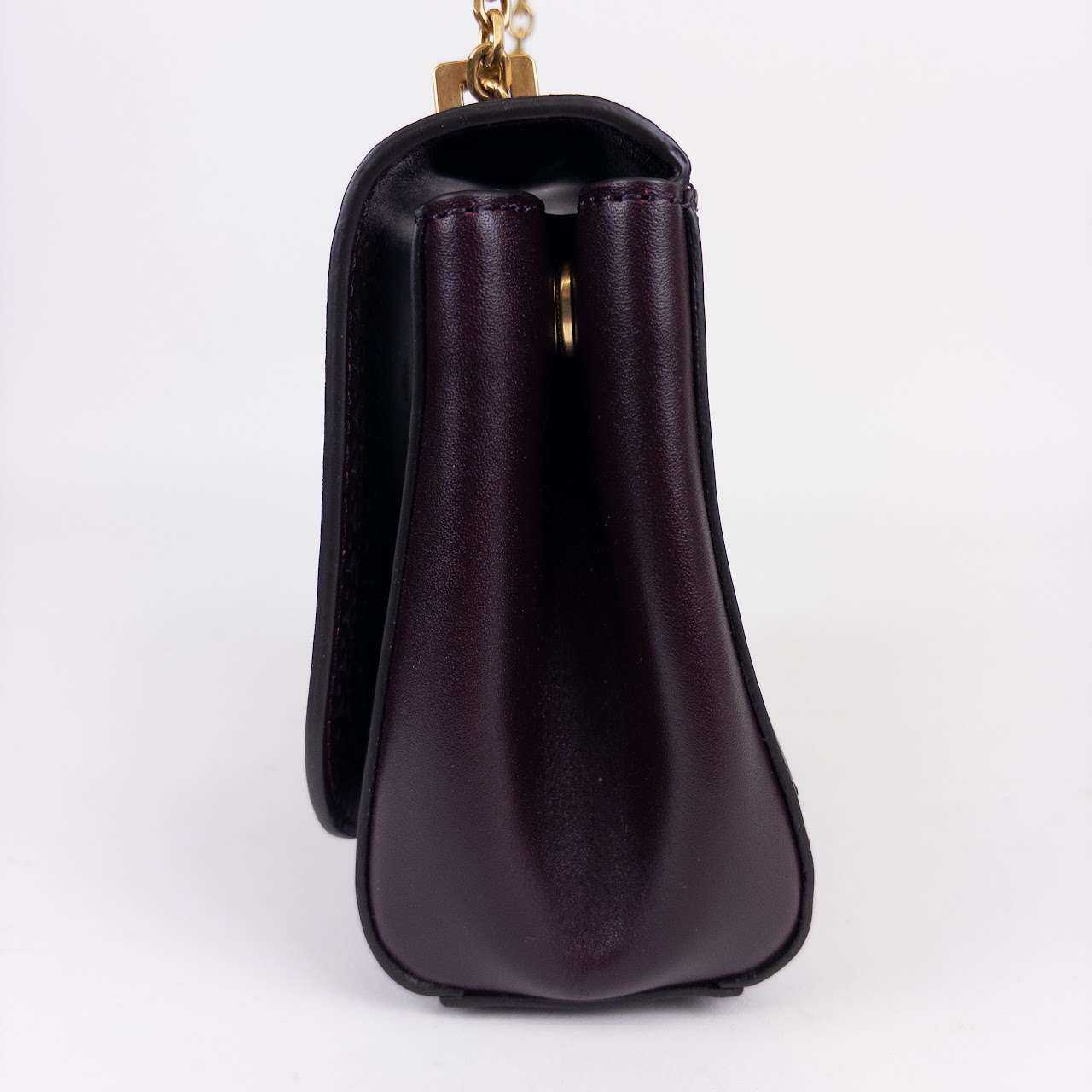 Karen Millen Eggplant Mini Shoulder Bag