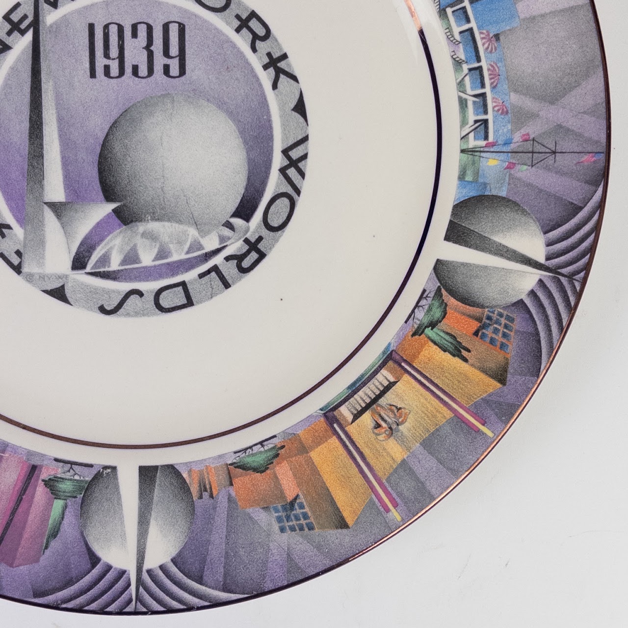 1939 New York World's Fair Homer Laughlin Commemorative Plate