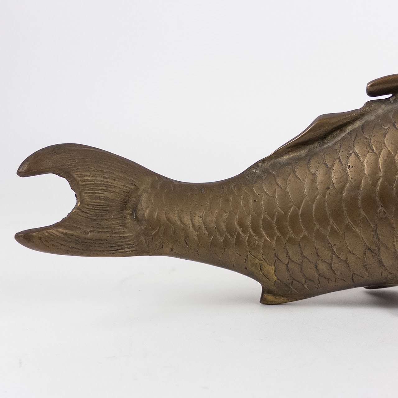 Brass Koi Fish 10" Figurine