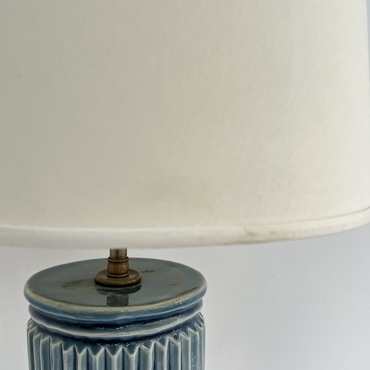 Studio Ceramic Reeded Table Lamp