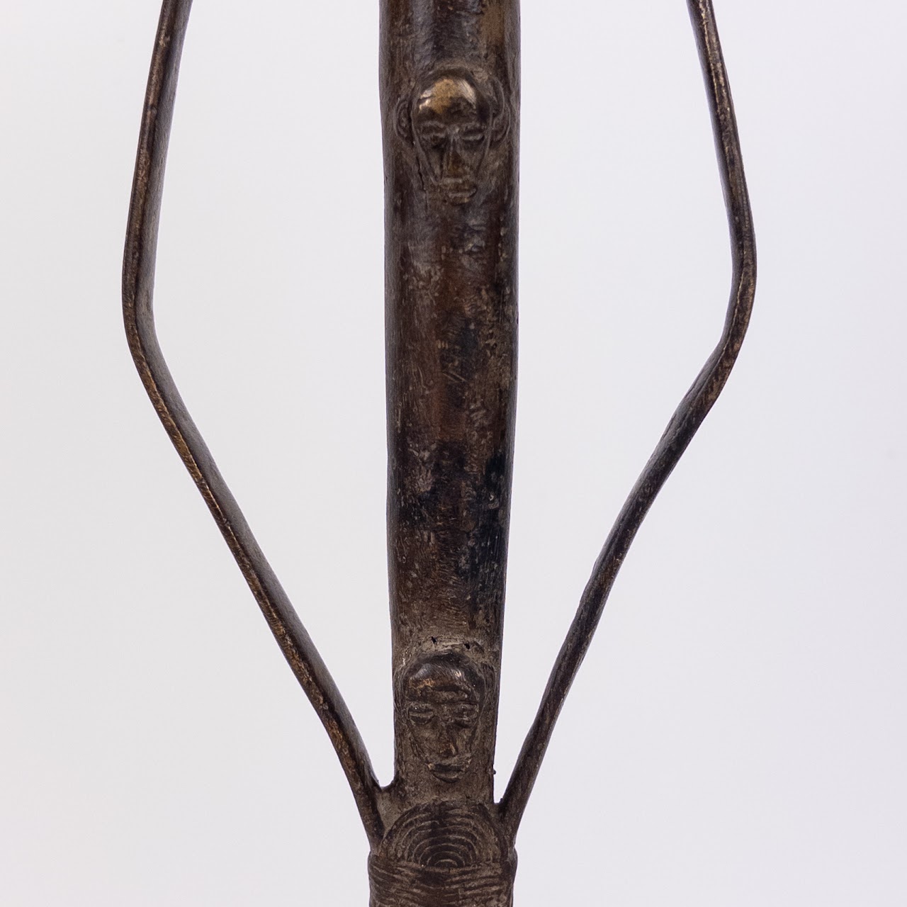 Burkina Faso Forged Bronze Whistle or Flute