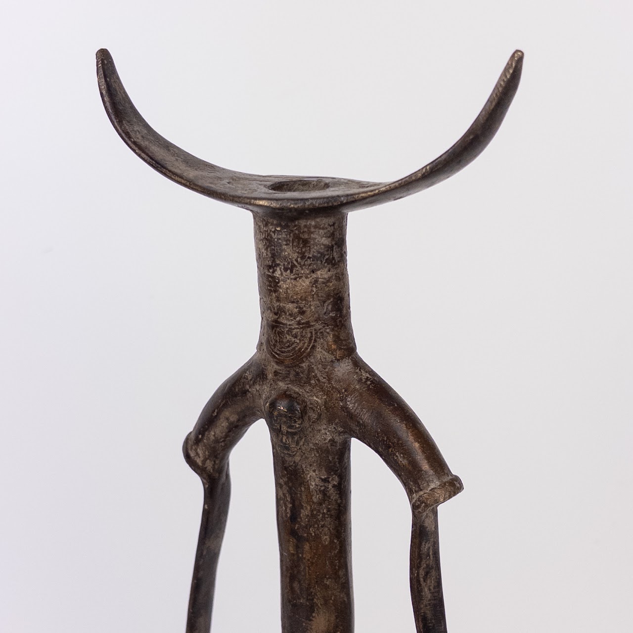 Burkina Faso Forged Bronze Whistle or Flute