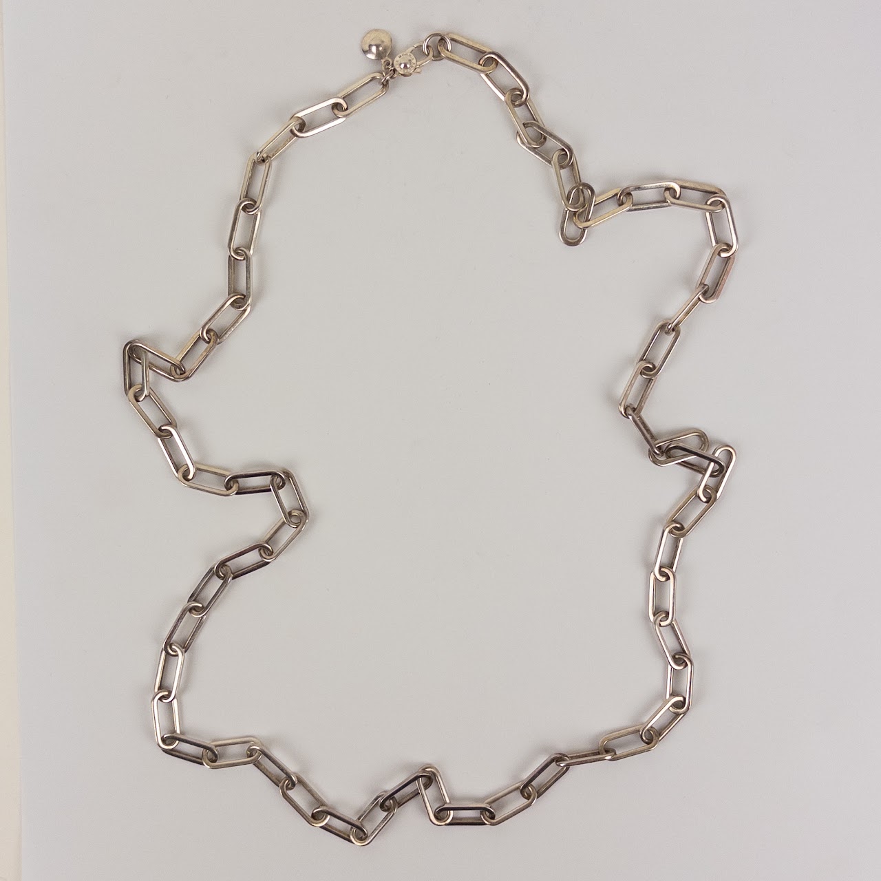 Sterling Silver Robert Lee Morris Paper Clip Chain Necklace