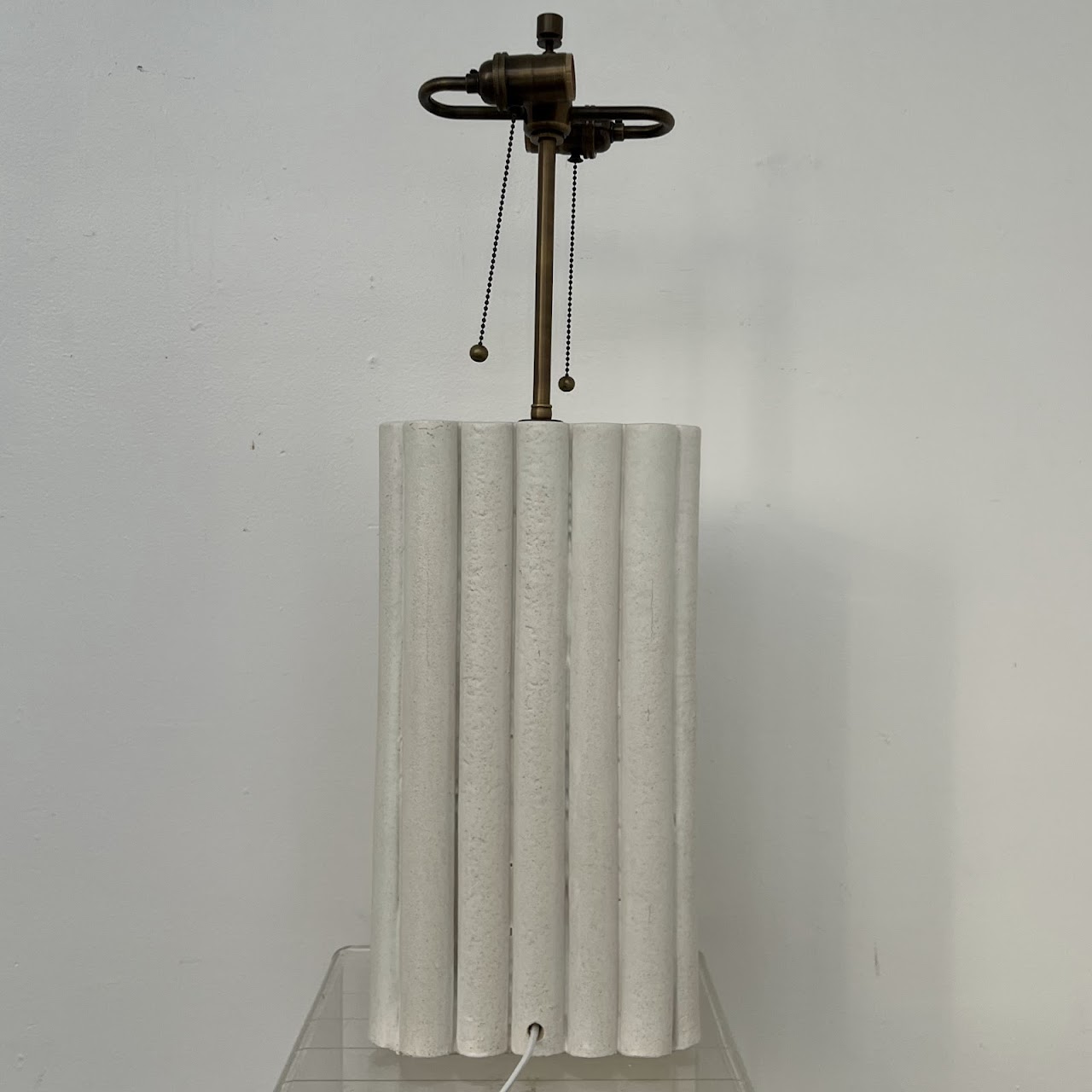 Studio Ceramic Reeded Table Lamp