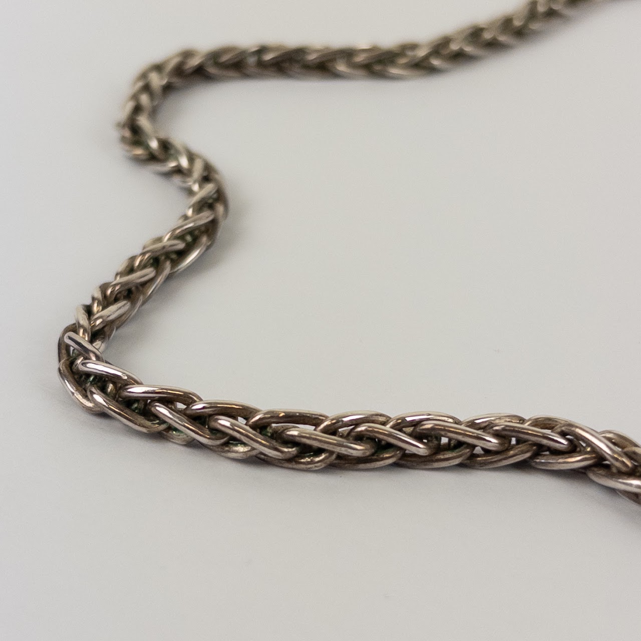 Sterling Silver Wheat Chain Necklace