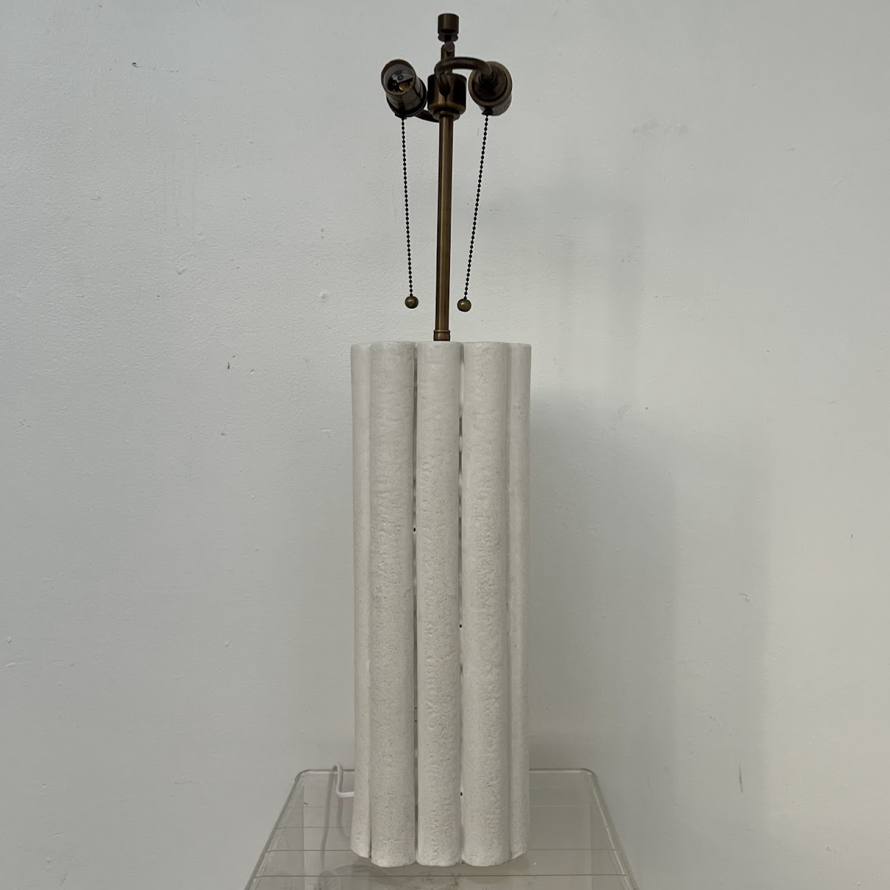 Studio Ceramic Reeded Table Lamp