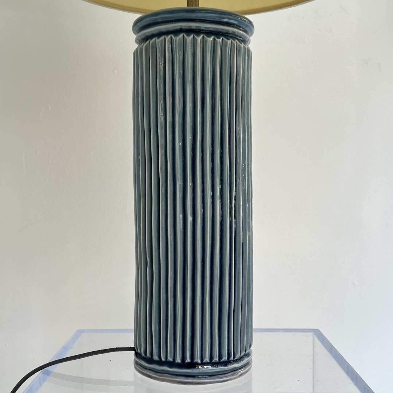 Studio Ceramic Reeded Table Lamp