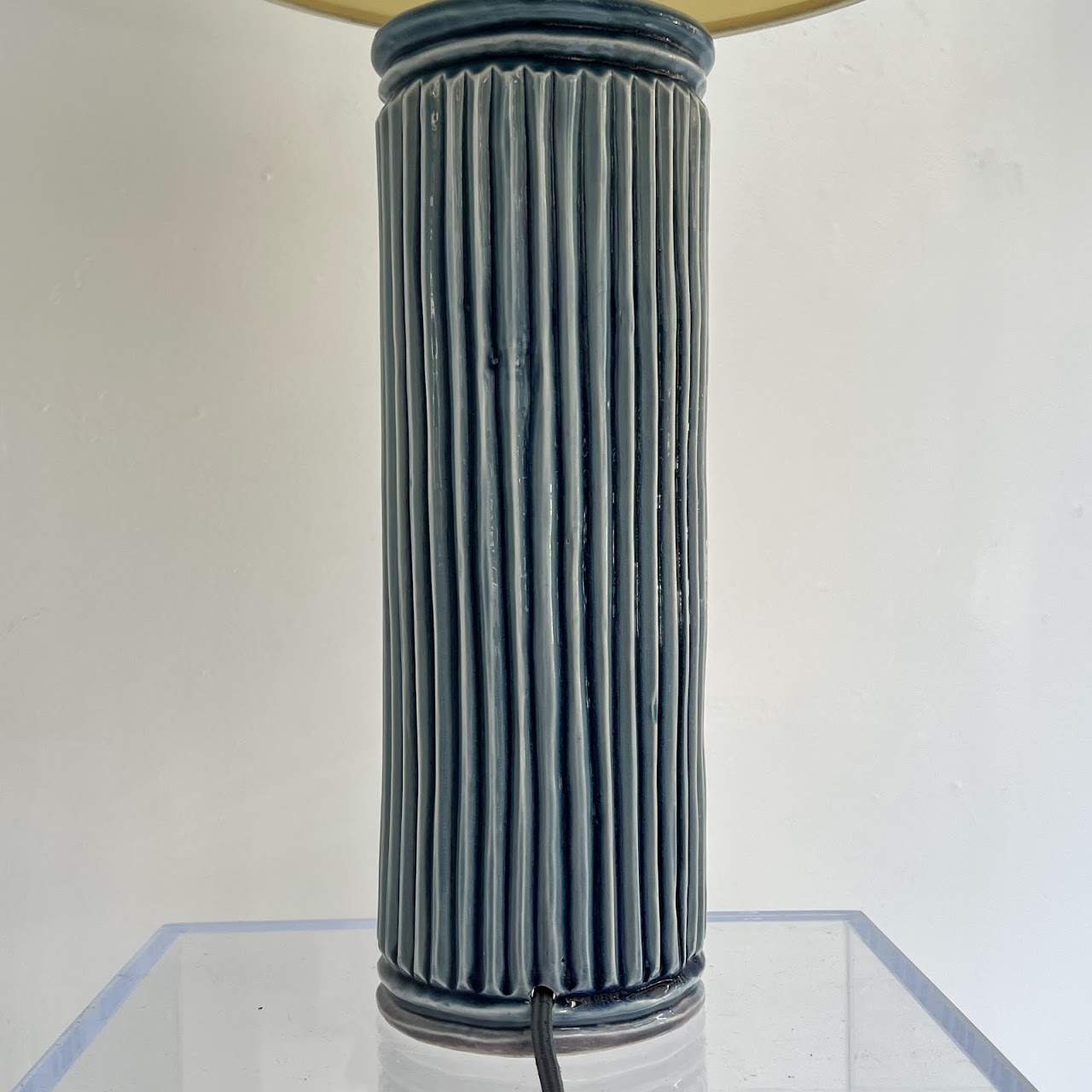 Studio Ceramic Reeded Table Lamp