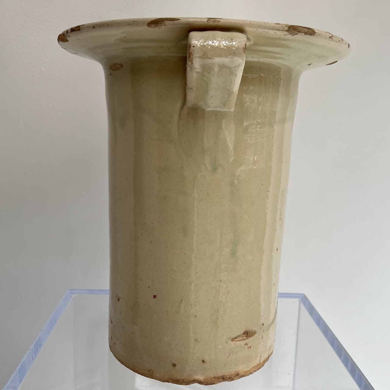 19th C. Italian Chiminea Ceramic Preserve Pot