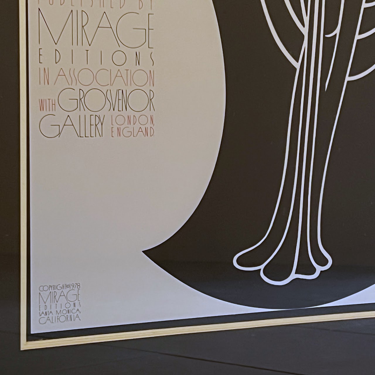 Erté Mirage Editions Grosvenor Gallery Silkscreen Poster, 1978