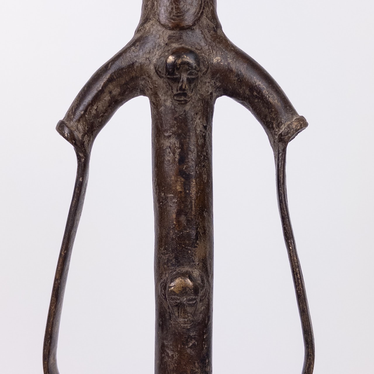 Burkina Faso Forged Bronze Whistle or Flute