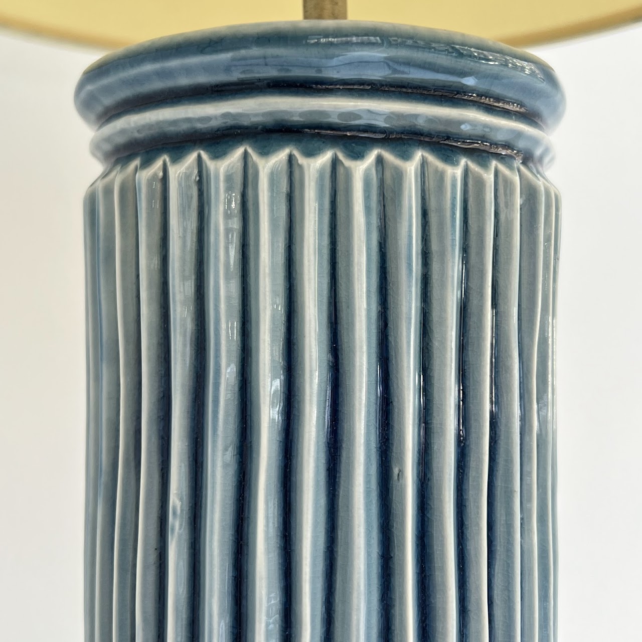 Studio Ceramic Reeded Table Lamp