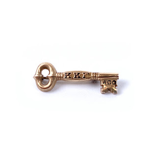 10K Gold Kappa Kappa Gamma Key Badge Pin